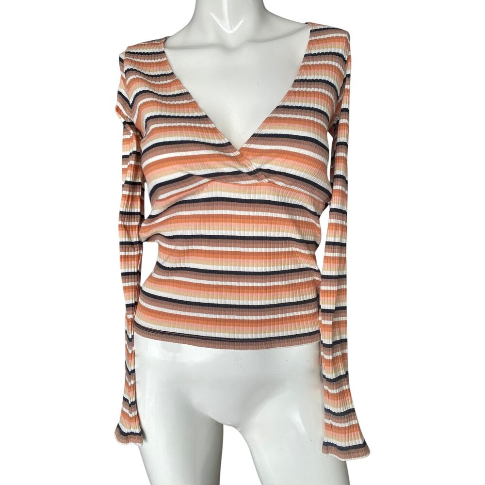Billabong Striped Long Sleeve Top Medium